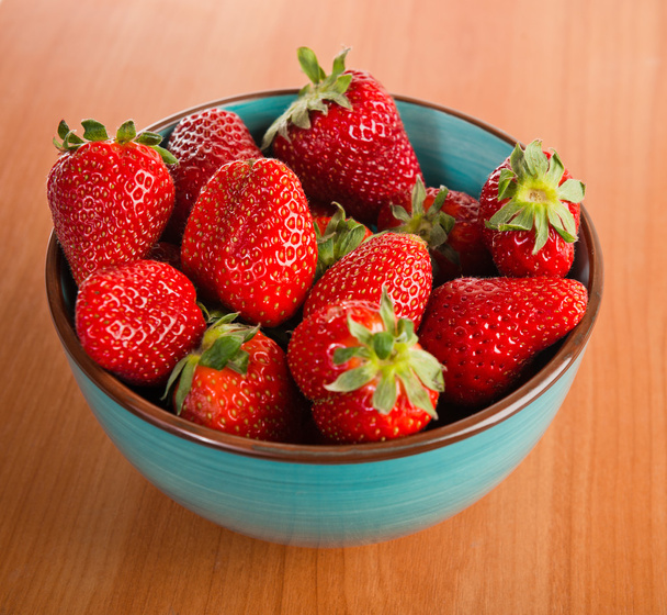 Strawberries in a Bowl  - Fotoğraf, Görsel