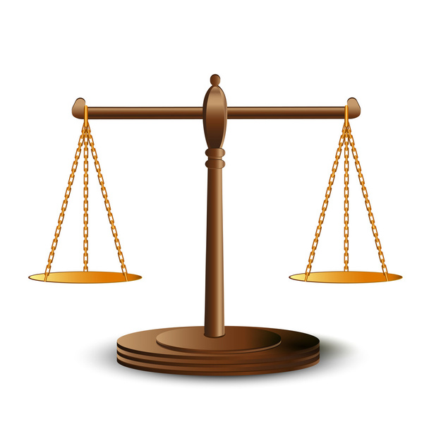 Scales of justice - Вектор, зображення