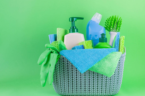 Cleaning products. Cleanliness concept. Spring cleaning. - Photo, Image