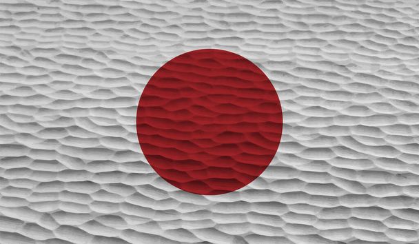 Grunge vektor japonsko vlajka barevné pro web a design práce - Vektor, obrázek