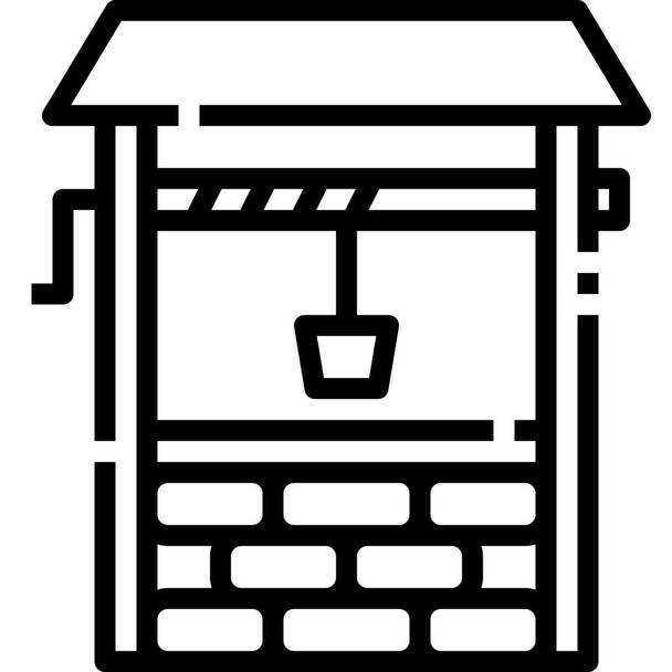 farm farming gardening icon in Outline style - Vector, Image