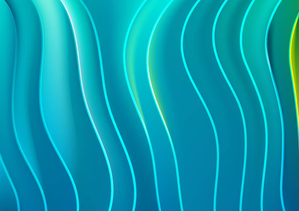 abstracte kleur achtergrond met golvende lijnen, sjabloon met beweging textuur, en glanzend wazig patroon willekeurig,  - Vector, afbeelding
