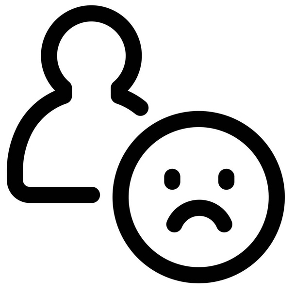 plainte client icône déçue - Vecteur, image
