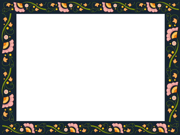 Frame with Floral Border - Photo, image