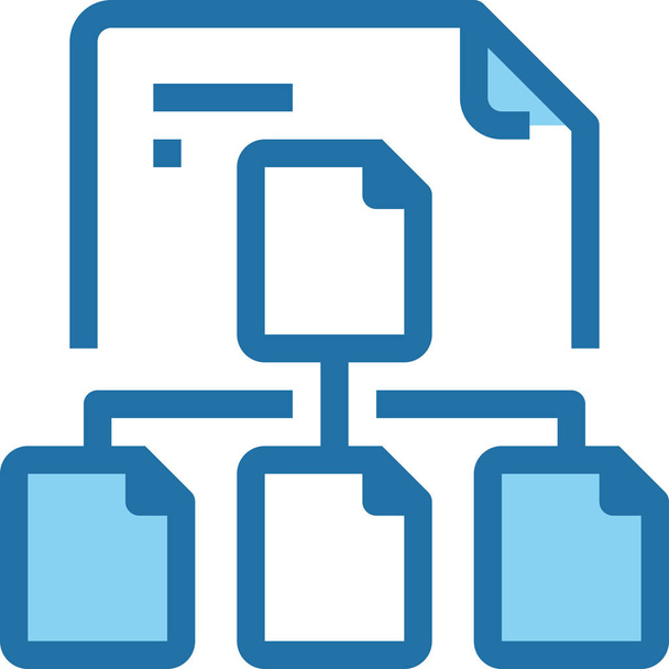 document file network icon in Filled outline style - Vector, Image