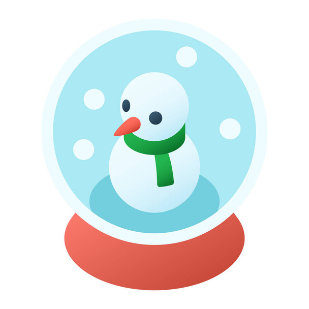 kula śnieżna Boże Narodzenie ikona w kategorii Boże Narodzenie - Wektor, obraz