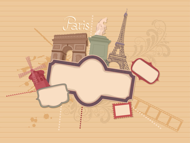 Livro de recortes parisiense
 - Foto, Imagem