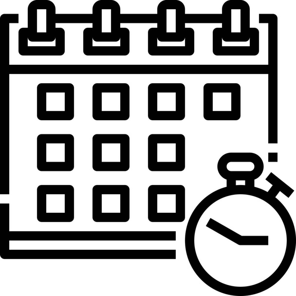 administration alert calendar icon - Vector, Image