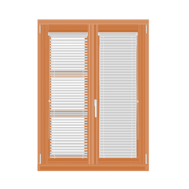 venster en blinds vector - Vector, afbeelding