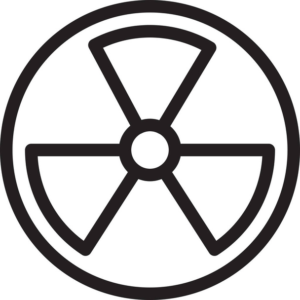 energy nuclear power icon in Outline style - Vector, afbeelding