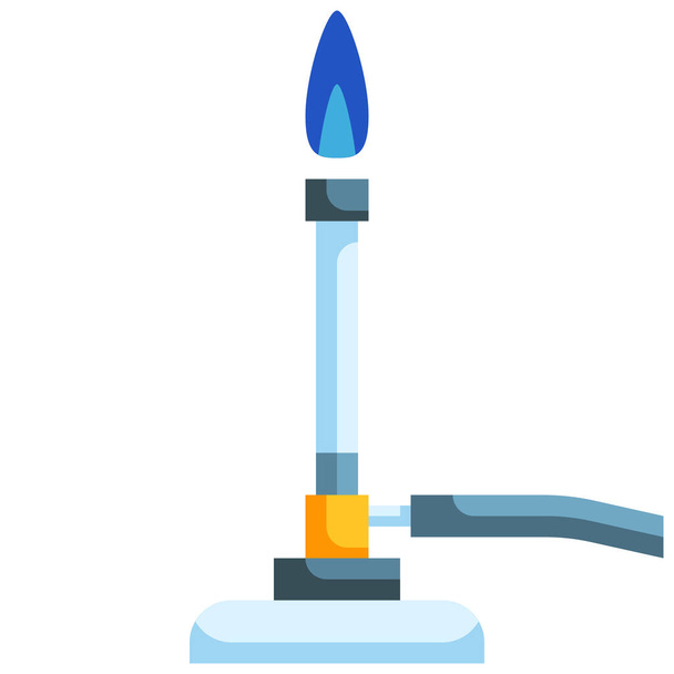 icono químico del quemador bunsen en la categoría Ciencia & investigación - Vector, imagen