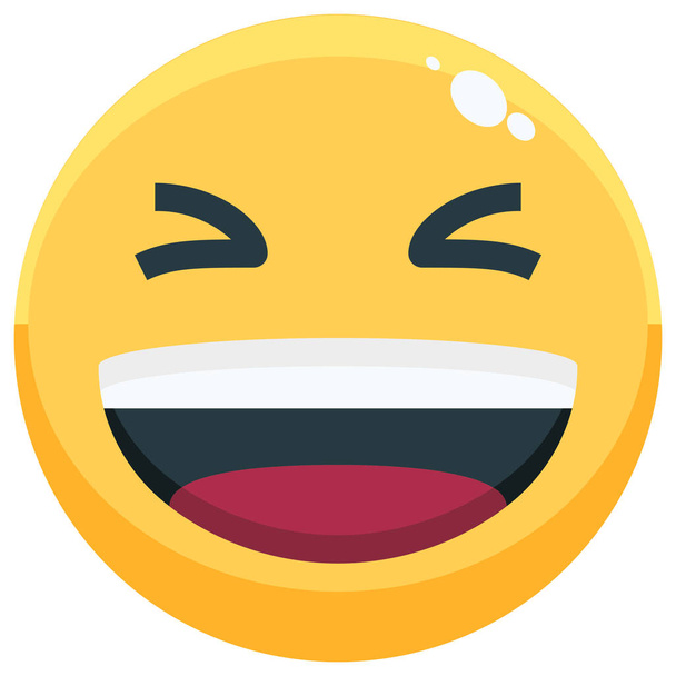 emoji érzelmi ikon lapos stílusban - Vektor, kép