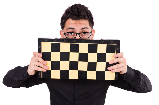 Jugador de ajedrez divertido
 - Foto, Imagen