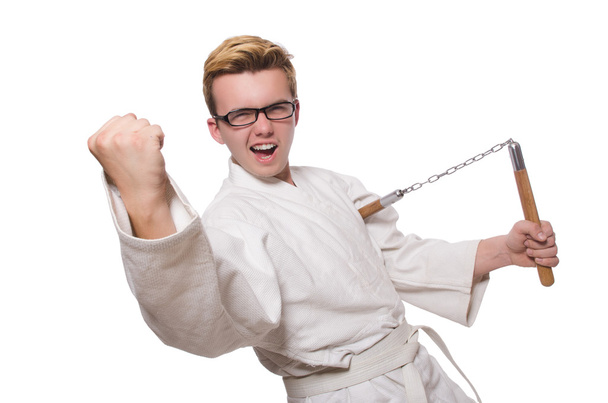 Funny karate fighter - Photo, Image