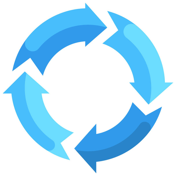 arrow circle exchange icon - Vector, Image