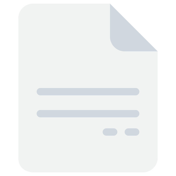 üzleti tartalom dokumentum ikon lapos stílusban - Vektor, kép