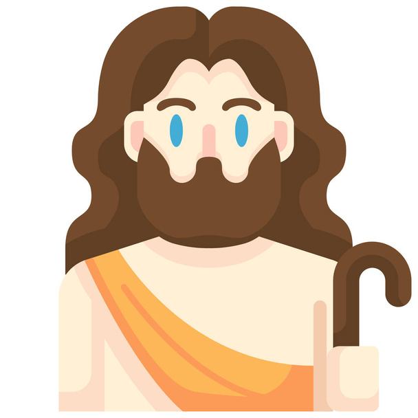 ícono de Pascua de Dios Jesús en la categoría de Pascua - Vector, Imagen