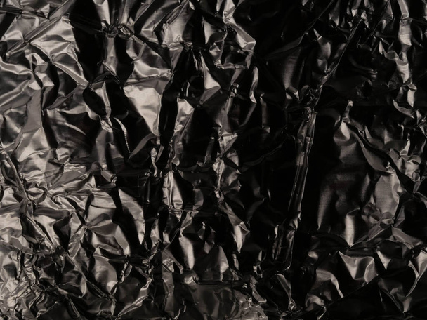 Foglio sottile di sfondo foglia d'argento con superficie irregolare lucido - Foto, immagini