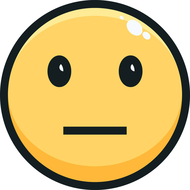 emoji emozione icona emotiva in pieno stile contorno - Vettoriali, immagini