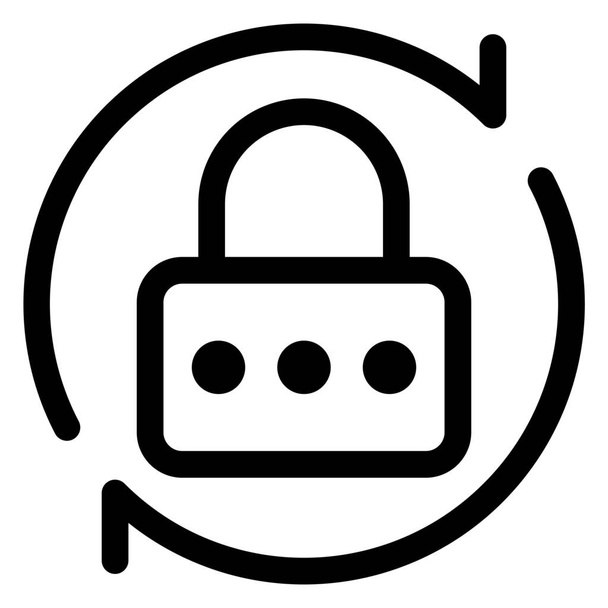 εικονίδιο κωδικού πρόσβασης ασφαλείας λογαριασμού - Διάνυσμα, εικόνα