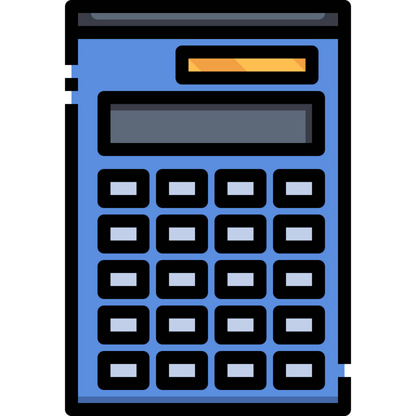 calcular el icono financiero de la calculadora - Vector, imagen