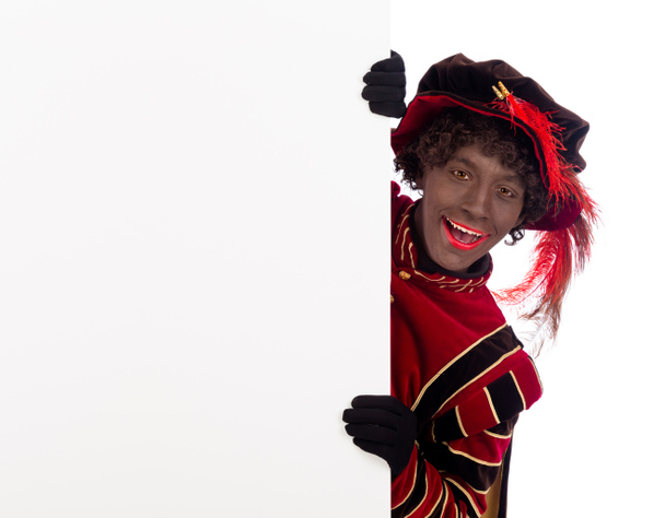Zwarte Piet ,Sinterklaas (black pete) - Foto, Imagem