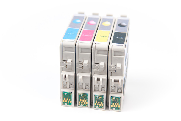 Cartridges for colour inkjet printer - Foto, Imagem