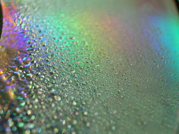 Abstrait Couleurs Rainbow Drops réflexes macro fond flou - Photo, image