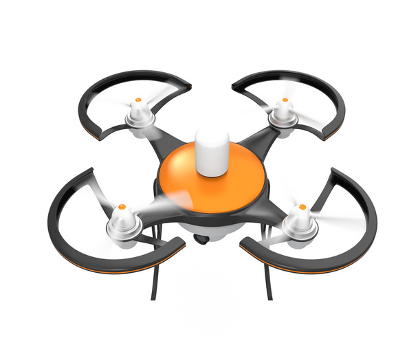 Drone de ar com câmera voando no céu
 - Foto, Imagem