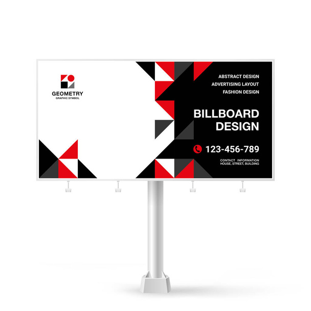 Billboard design, outdoor advertising banner for, modern style - Vector, Image