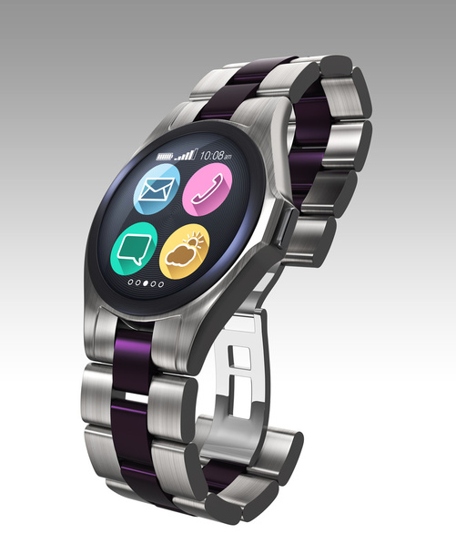 luksusowy inteligentny zegarek z wyświetlaczem cyfrowym - Zdjęcie, obraz