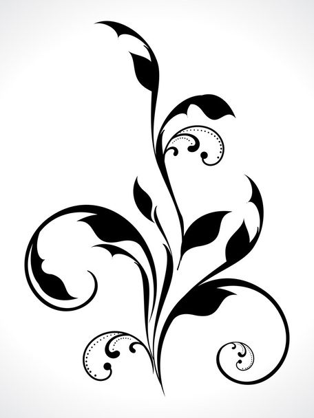 Vector Curva floral
 - Vetor, Imagem