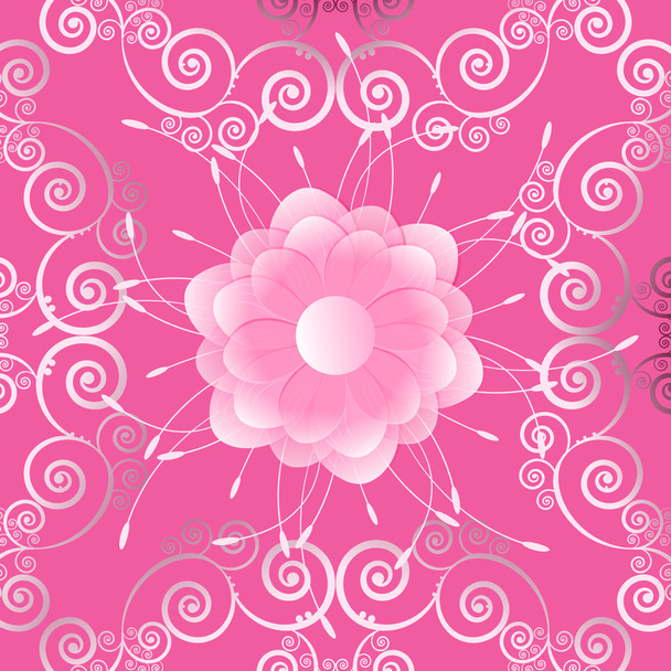 αφηρημένη διανυσματική floral απεικόνιση - Διάνυσμα, εικόνα
