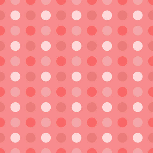 Vintage polka dots in vanilla pink tones - Vektor, obrázek