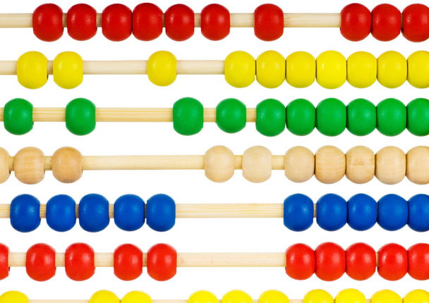 Education concept - Abacus with many colorful beads - Foto, afbeelding