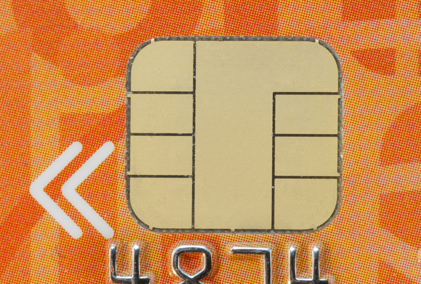 credit card micro chip - Photo, Image