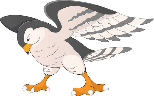 Ilustración de un águila depredadora - Vector, Imagen