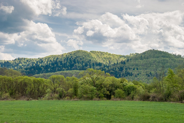 A scenic landscape in Bieszczady - Photo, Image