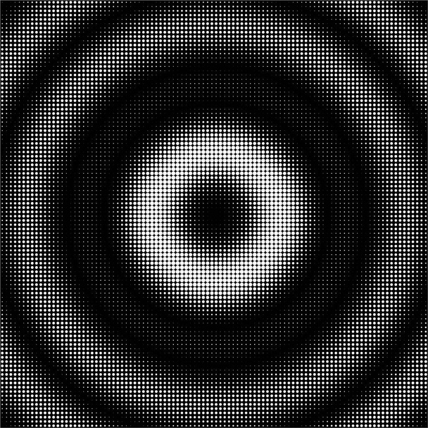 Tečkovaný vektorový vzorec půltónu nebo textura. Stipple tečka pozadí s kruhy - Vektor, obrázek