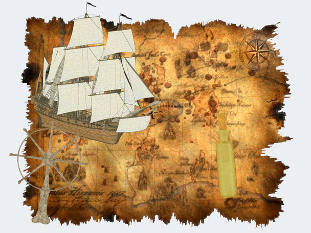 Mapa del tesoro - Foto, imagen