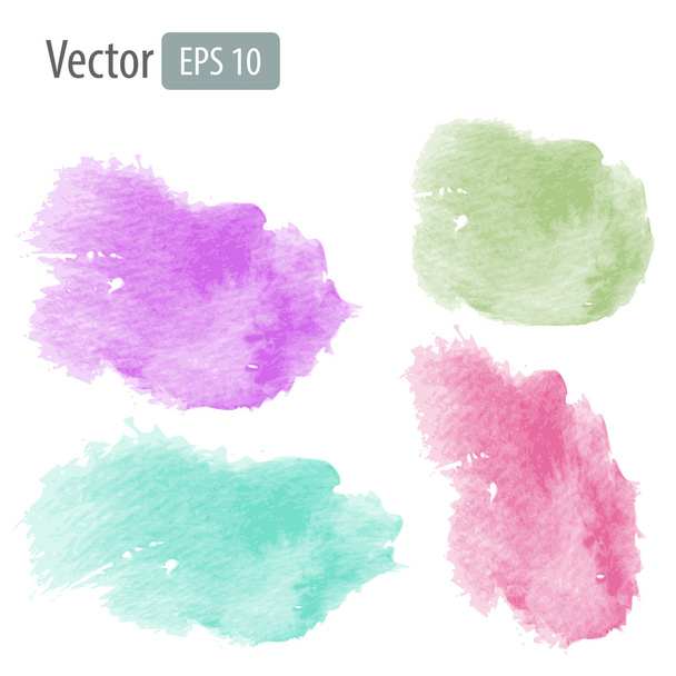 Vector watercolor stains - ベクター画像