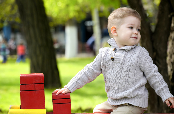 2 years old Baby boy on playground - Photo, Image