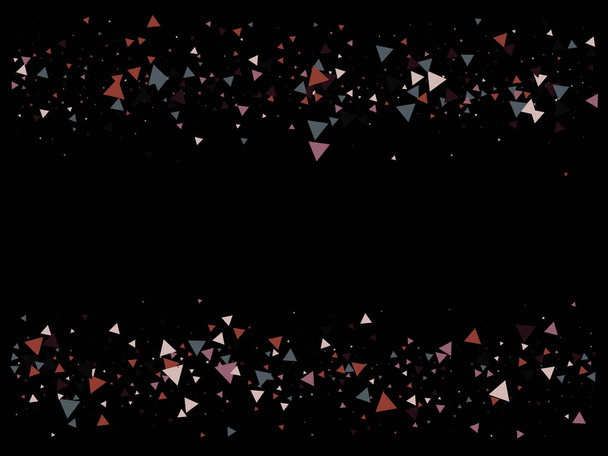 Triangle Explosion Confetti. Flying Shattering Elements. Textured Data Particles Bang. Triangles Blast Moving Confetti. Broken Glass Explosive Effect. Exploded Star Sparkle. Exploded Star Design. - Vector, Image