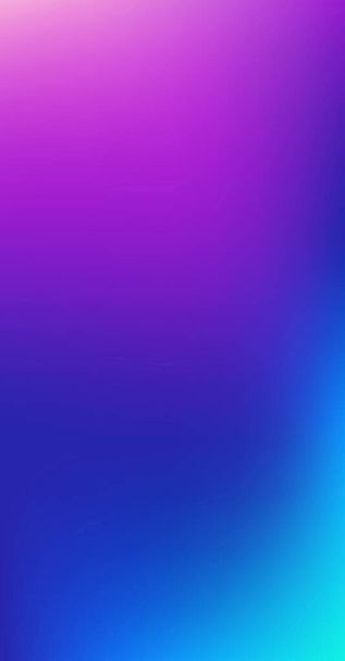 Purple, Pink, Turquoise, Blue Gradient Shiny Vector Background. Pearlescent Gradient Overlay Vibrant Unfocused Cover.  Fluid Neon Bright Trendy Wallpaper. Vertical Slim Screen Size Funky Gradient. - Vector, Image