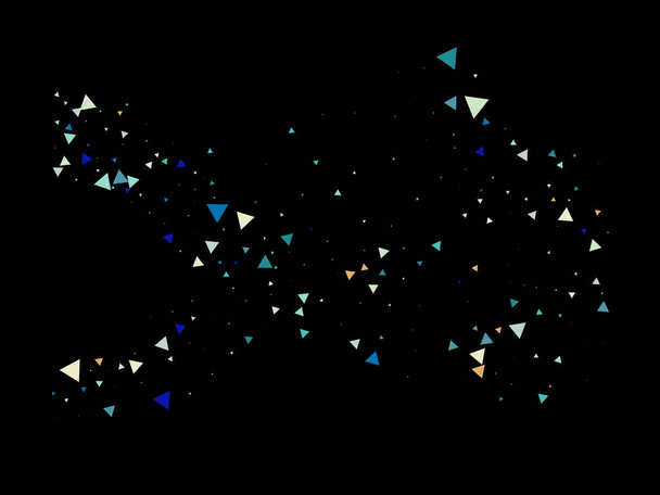 Triangle Explosion Confetti. Moving Broken Particles. Broken Glass Explosive Effect. Triangles Bang Falling Confetti. Textured Data Elements Burst. Exploded Star Glitter. Exploded Star Design. - Vector, Image