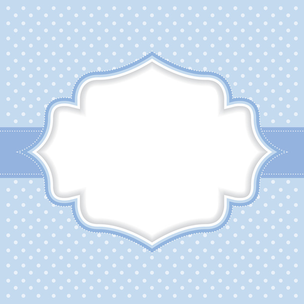 Polka dot frame - Vector, afbeelding