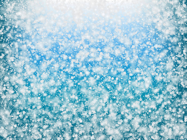 Téli ünnepek csökkenő hóvektor háttér. Karácsony, Újévi Ünnepség Hópelyhek Minta. Realisztikus Repülő Hó, Vihar Ég effektus. Téli Reklámdekoráció. Téli ünnepek Snow Confetti On Blue - Vektor, kép