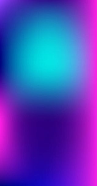 Fialová, růžová, tyrkysová, modrý gradient lesklé vektorové pozadí. Svislý Slim Screen Size Funky Gradient. Fluid Neon Bright Trendy Wallpaper. Pearlescent Gradient Overlay Vibrant Defocused Cover.  - Vektor, obrázek