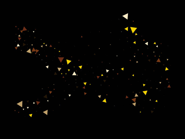 Driehoek Explosie Confetti. Textured Data Elements Bang. Gebroken glazen explosief effect. Exploded Star Design. Vallende fragmenten verbrijzelen. Exploded Star Glitter. Driehoeken Burst Moving Confetti. - Vector, afbeelding