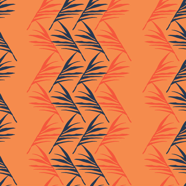 トレンディトロピカルベクトルシームレスパターン。素晴らしい夏のファブリック。花の背景を描く。エレガントな男性シャツ女性のドレステクスチャ。モンステラフェザーバナナの葉タンポポ｜トロピカルシームレスパターン. - ベクター画像